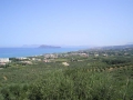 View east from the top of Hill 107, along the coast towards Chania