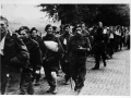 Allied paratroops being marched away as prisoners