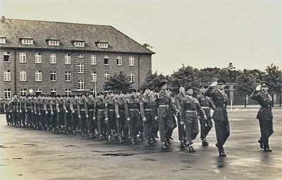 HQ Squadron, 7 Armd Div, Verden, November 1955, shortly before Hackett took over
