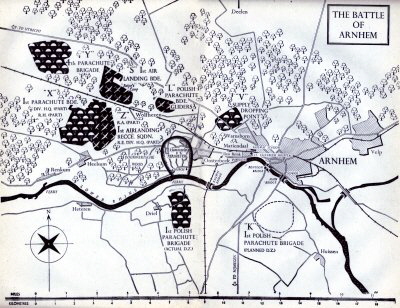 Battle of Arnhem map