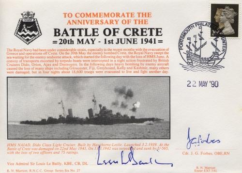 HMS Naiad - damaged during the Battle of Crete